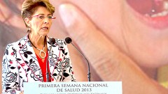 La secretaria de Salud, Mercedes Juan López, puso en marcha en Toluca la Primera Semana Nacional de Vacunación.