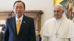 Ban Ki-moon, secretario general de la ONU, se reunió ayer con el Papa Francisco en el Vaticano, para advertir el peligro coreano.