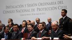 El presidente Enrique Peña Nieto encabezó la instalación del Consejo Nacional de Protección Civil, que se encargará de actualizar Atlas de Riesgos.