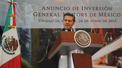 El presidente Enrique Peña Nieto encabezó la ceremonia en la que la General Motors anunció que invertirá 691 millones de dólares en tres estados.