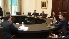 El presidente Enrique Peña Nieto, sostuvo una reunión privada de trabajo