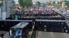 Esta es la parte del Circuito Interior que cruza frente al Aeropuerto Internacional de la Ciudad de México.