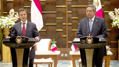 Los presidentes de México e Indonesia, Enrique Peña Nieto y Susilo Bambang Yudhoyono, respectivamente, acordaron incrementar la cooperación para combatir el crimen trasnacional y el terrorismo.