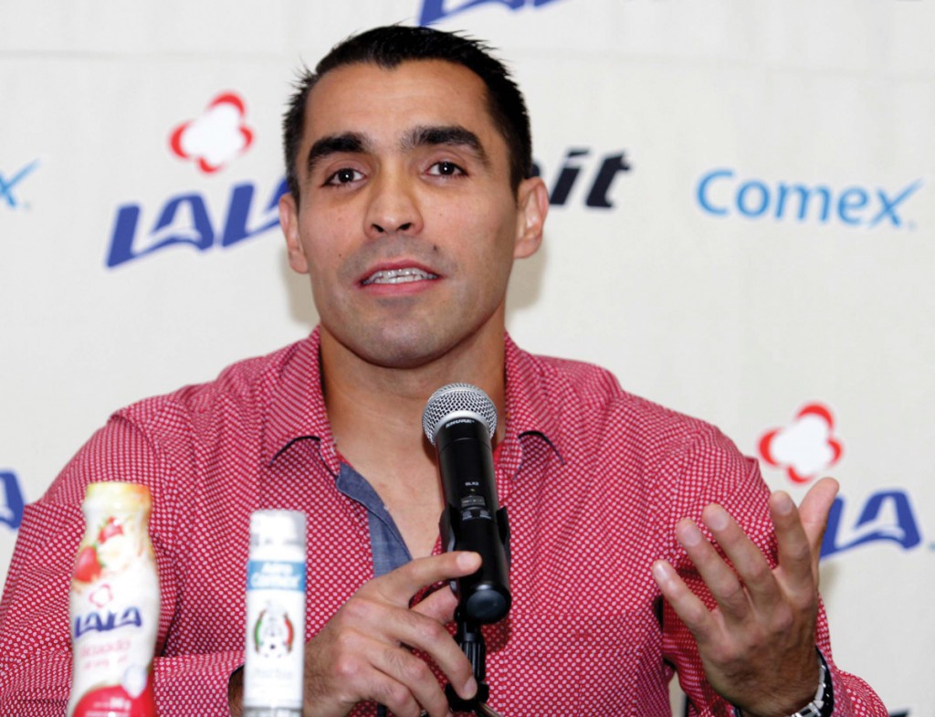 Marco Antonio Rodríguez, en la conferencia de prensa donde anunció su retiro como árbitro activo.