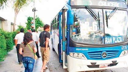 El último aumento en la tarifa de transporte fue el pasado 23 de diciembre de 2014, cuando creció de siete a ocho pesos en la zona urbana y de 9.50 a 10.50 pesos en la zona hotelera.