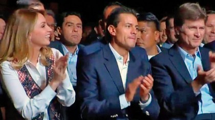 Angélica Rivera, Enrique Peña Nieto y Enrique de la Madrid.