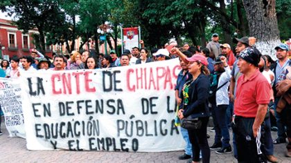 Integrantes de la CNTE acordaron el fin de semana no regresar a clases en escuelas de Chiapas, Guerrero, Michoacán, Oaxaca, Tabasco y Ciudad de México.