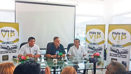 La plataforma digital VIP Fleet, del Sindicato de Taxistas Andrés Quintana Roo inició funciones ayer.