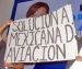 Trabajadores de Mexicana impiden acto de campaña de Vázquez Mota en el WTC